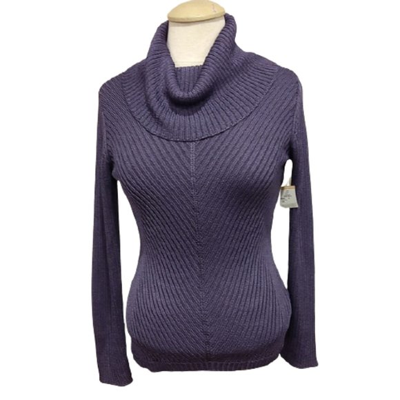 Jones New York Collection Cowl Neck Amethyst Sweater NEW Sz. SP - Picture 1 of 10